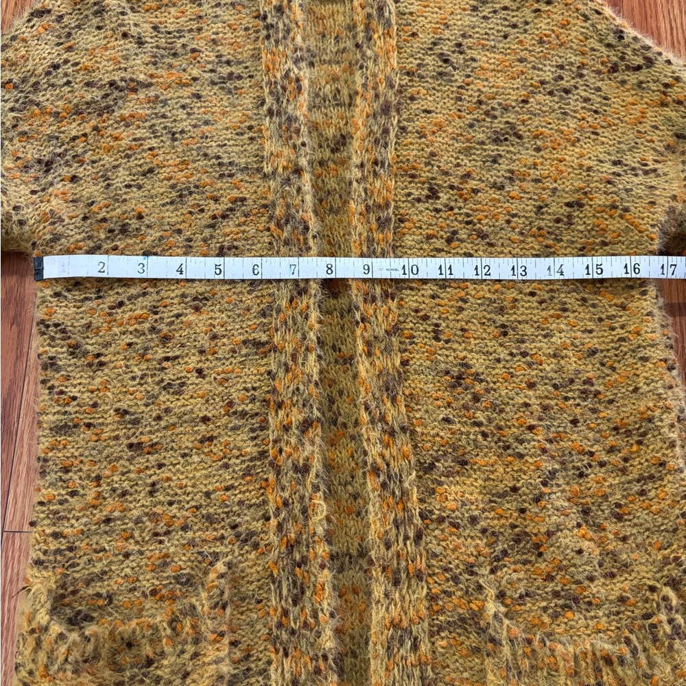 CONFETTI * RAINBOW DOT * BOHO * COZY CARDIGAN by WOVEN HEART 🧡💛 - Picture 4 of 5